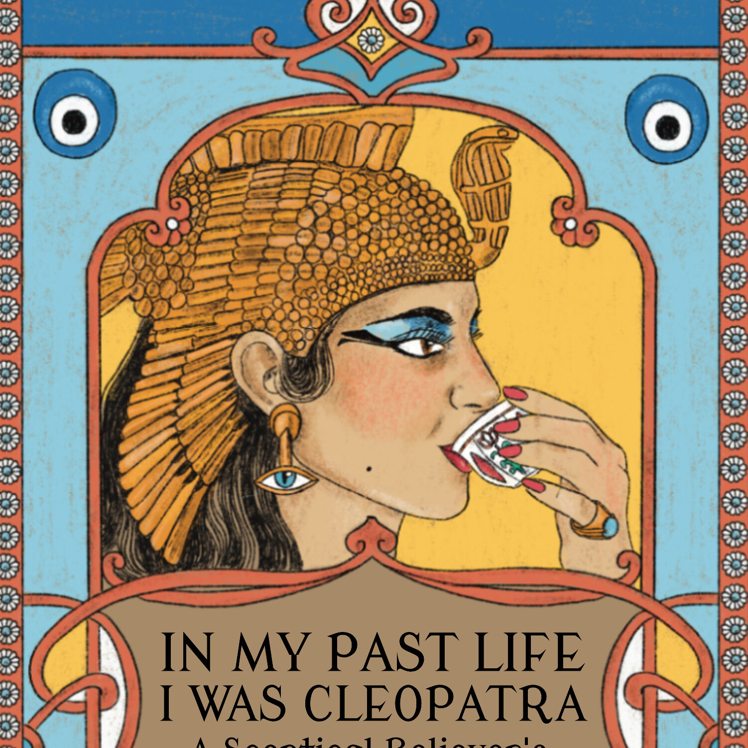 Amal Awad's "In My Past Life I was Cleopatra" book cover. Click to enlarge.